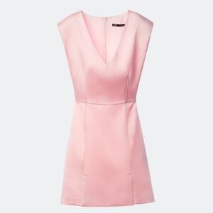 Zara Pink Satin Dress